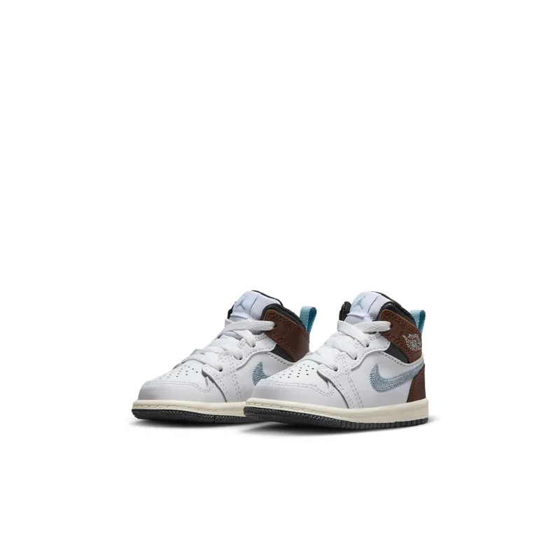 Jordan 1 Mid SE White Black Sail Blue Grey (FQ8221-142)