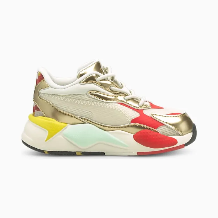 Puma x HARIBO RS-X3 met alternatieve sluiting Wit/Goud (383474-01)