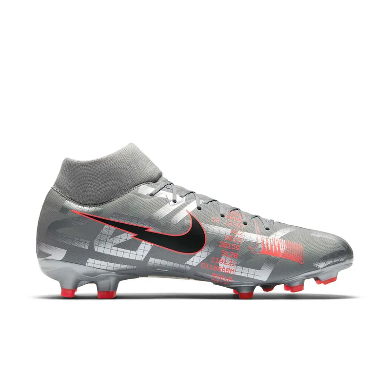 Nike Mercurial Superfly 7 Academy MG Metallic Grey Crimson (AT7946-906)