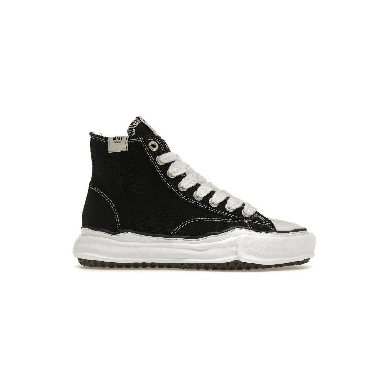 Maison Mihara Yasuhiro Peterson OG Sole Canvas High Black (A01FW701-BLK) (2)