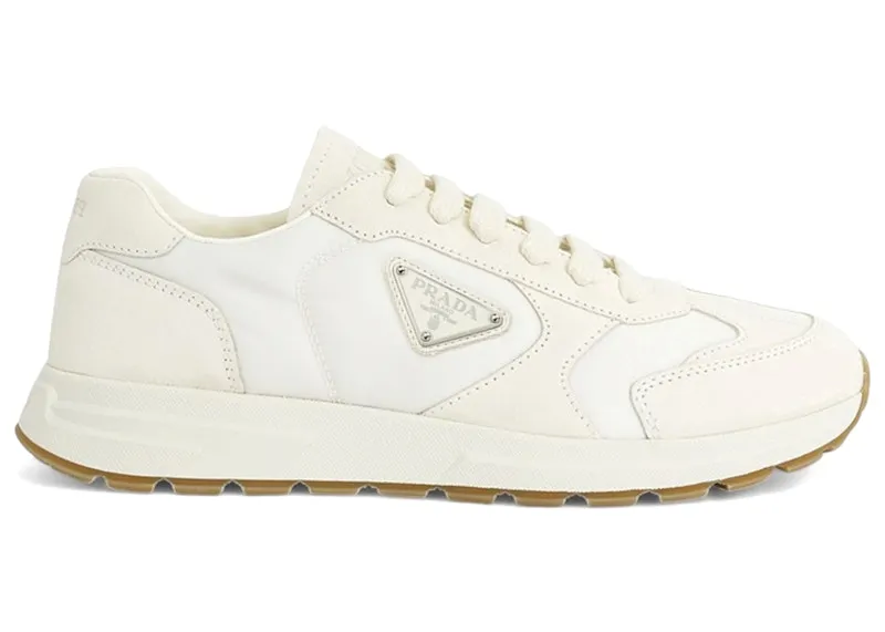 Prada Prax Suede And Re-nylon Ivory (2EE455_D7R_F0304)