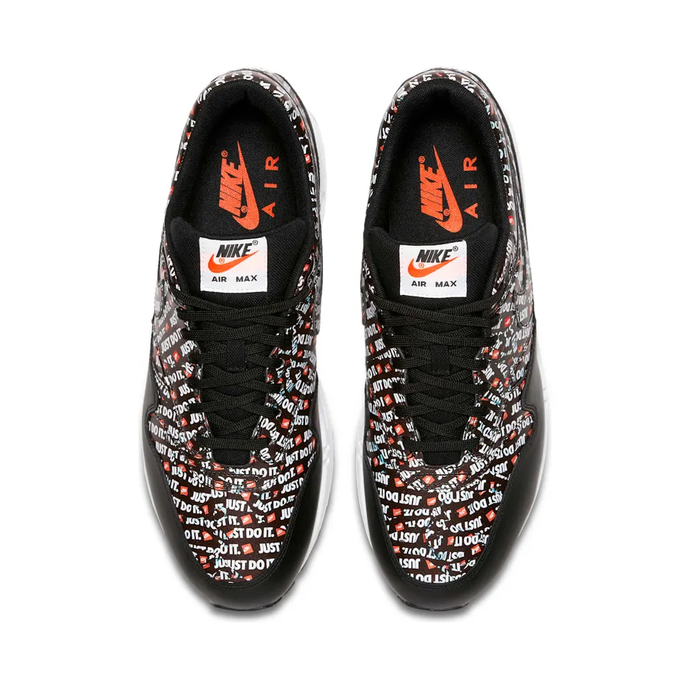 Nike Air Max 1 Just Do It Pack Black Black/Total Orange-White (875844-009)