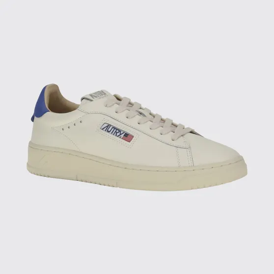Autry Dallas Low Bicolor Smooth Calfskin Sneakers with Logo Blue 1 (ADLMMR26)