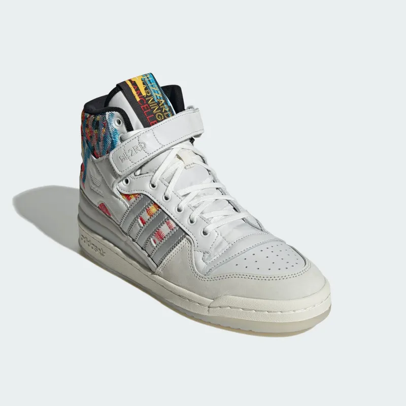 Adidas Forum High Sports Shoes Core White / Bold Gold / Black/Red (IG6351)