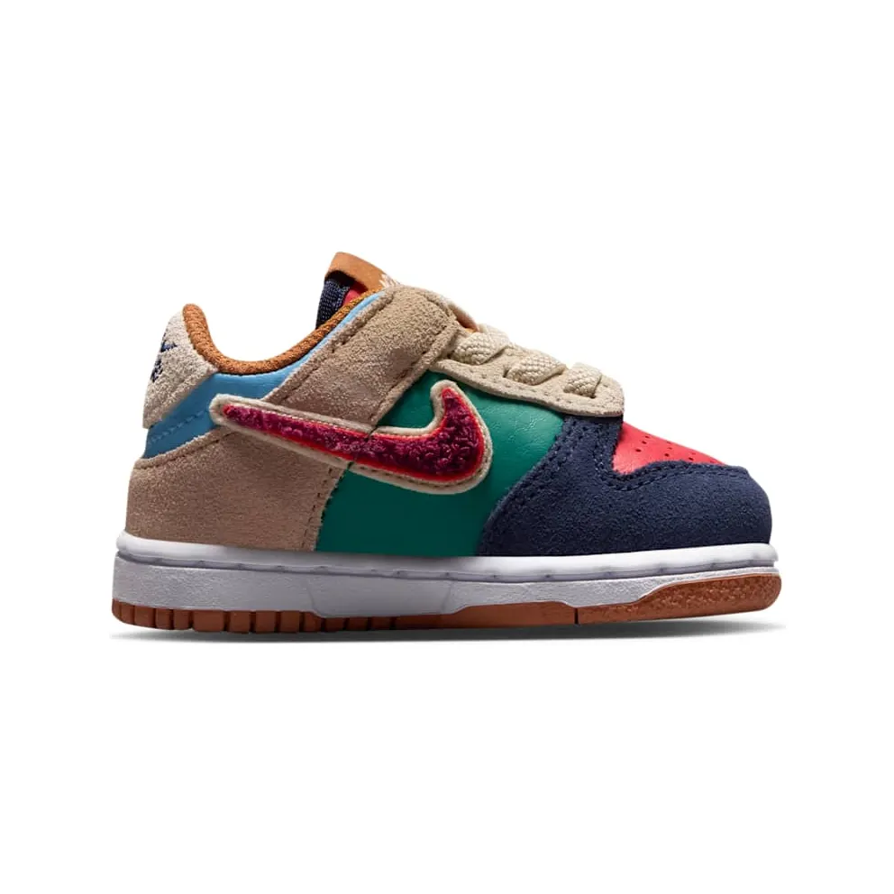 Nike Dunk Low TD “Midnight Navy / Green Noise / Linen / Speed Red” (IV6200-410)