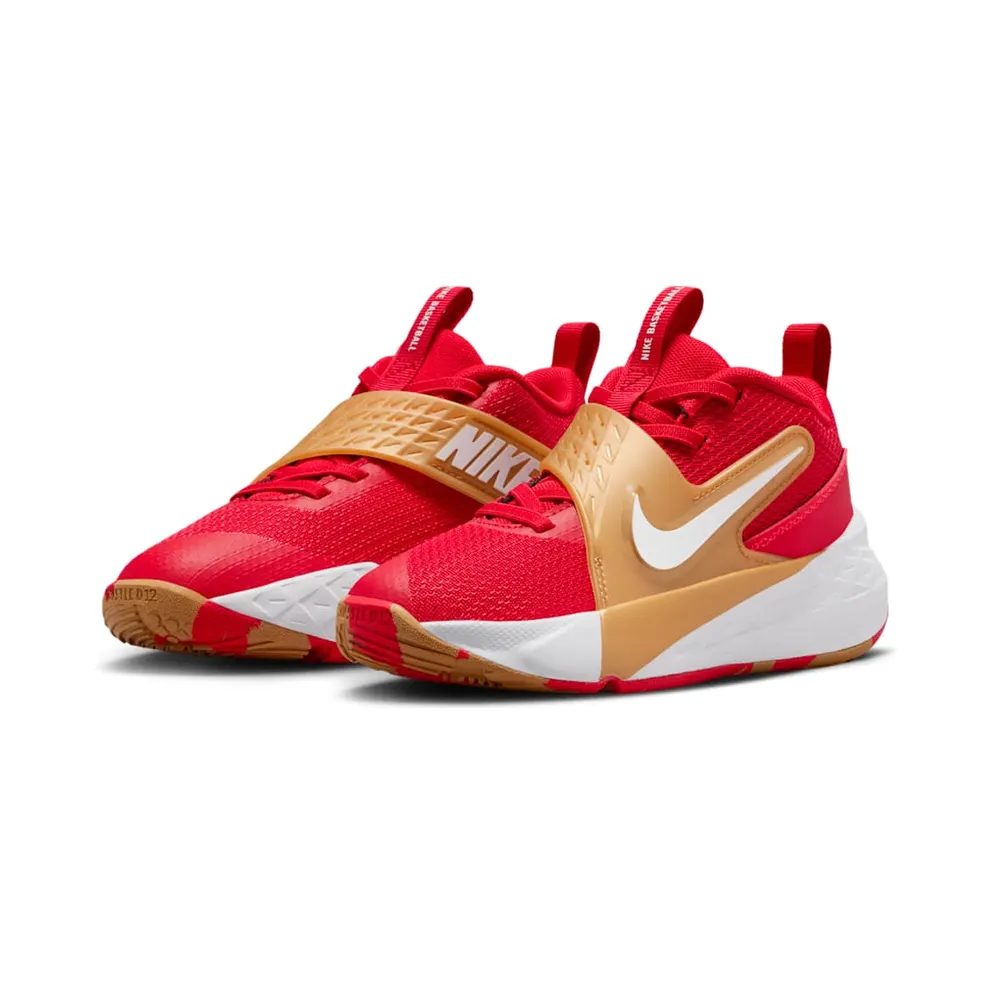 Nike Team Hustle D 12 University Red Metallic Gold (HF6280-603)
