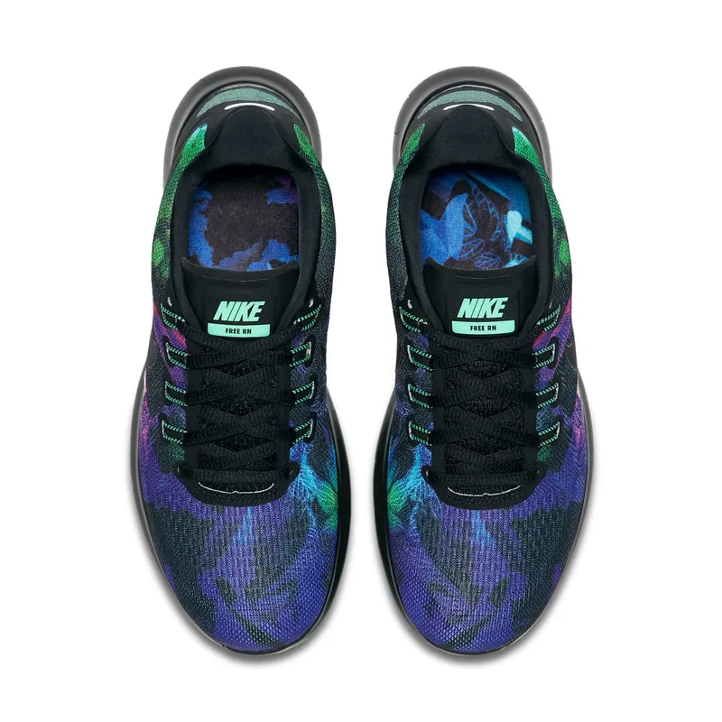 Nike Free Rn 2017 Solstice Black Green Glow (883295-001)