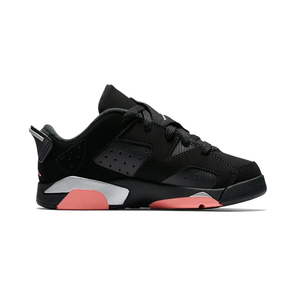 Jordan 6 Retro Low Sunblush (PS) Black/Sunblush-Metallic Silver (768884-022)