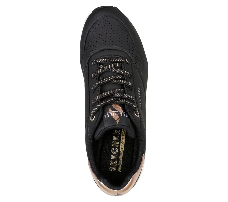 Skechers UNO – Shimmer Away Sneaker Black