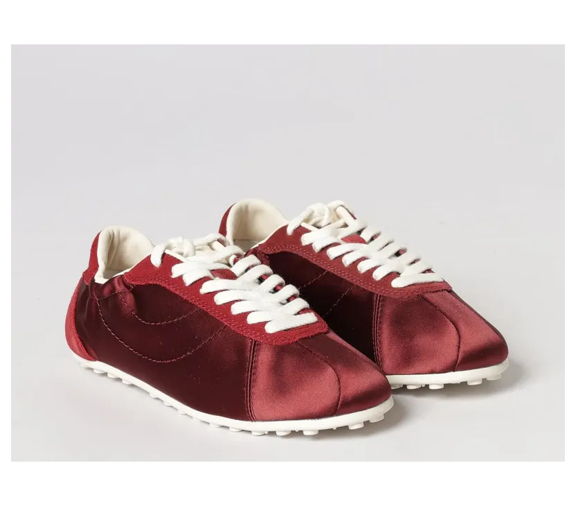 Paul Smith Satin and Suede Sneakers Red (W1SBIZ03UPLY28)
