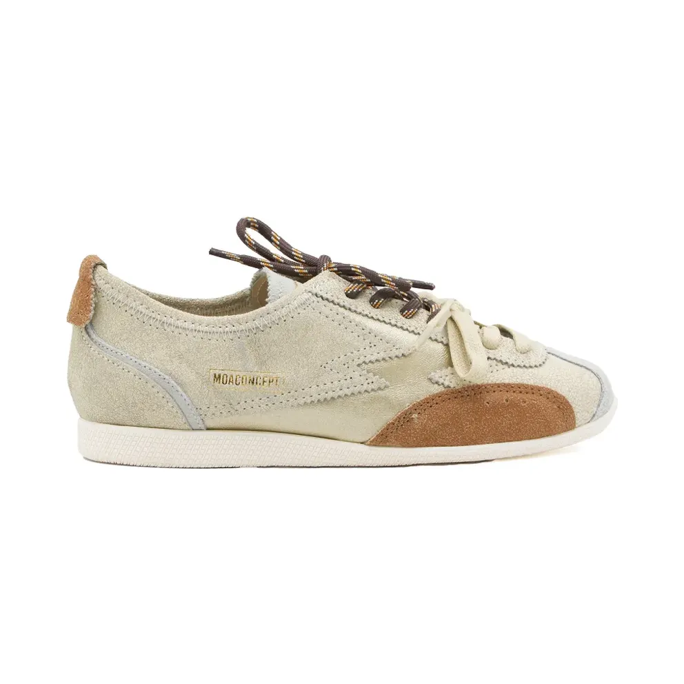 MOA CONCEPT Ikigai with gebarsten effect and suède vlakken – Beige (IK299)