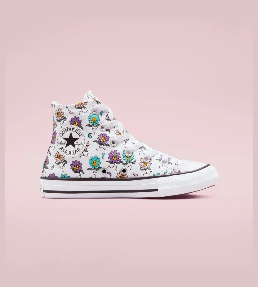 Converse Friendly Floral Chuck Taylor All Star Wit/pixel Purple (671599C)