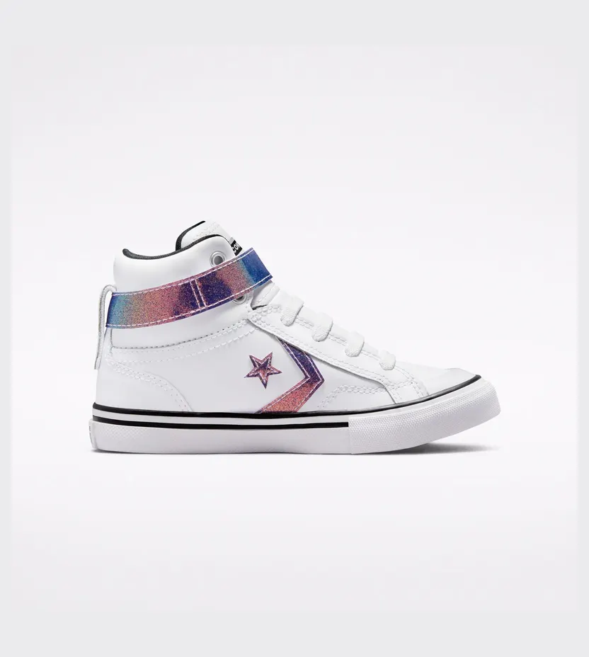 Converse Iridescent Glitter Pro Blaze Wit/zwart/wit (671533C)