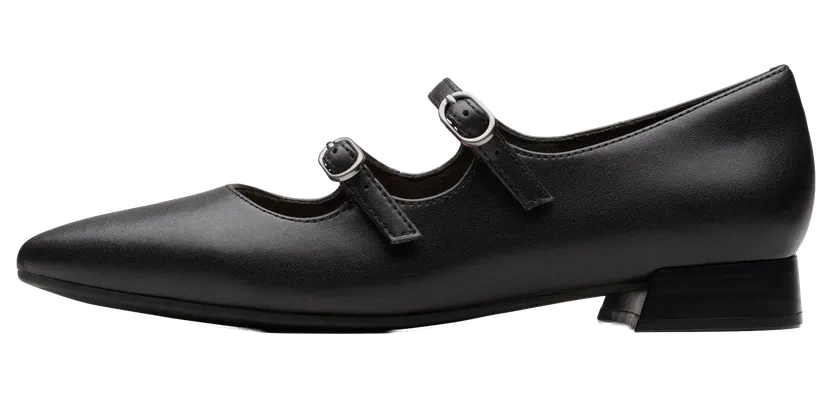 Clarks Natalyn Lane “Black Leather” (26181929)