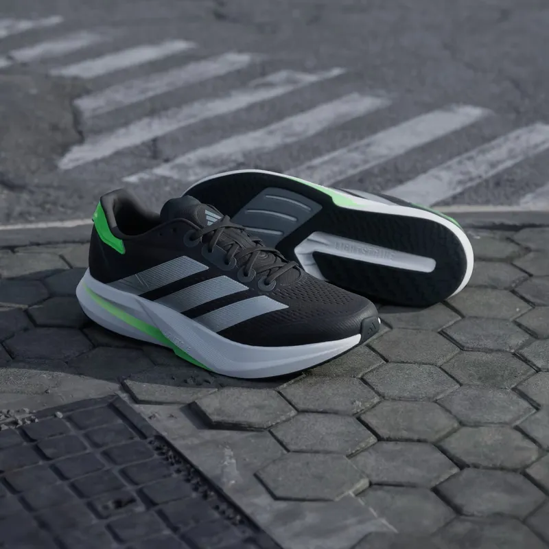 Adidas Duramo Speed 2 Running Shoes Carbon / Matte Silver / Lime Burst (JP9224)