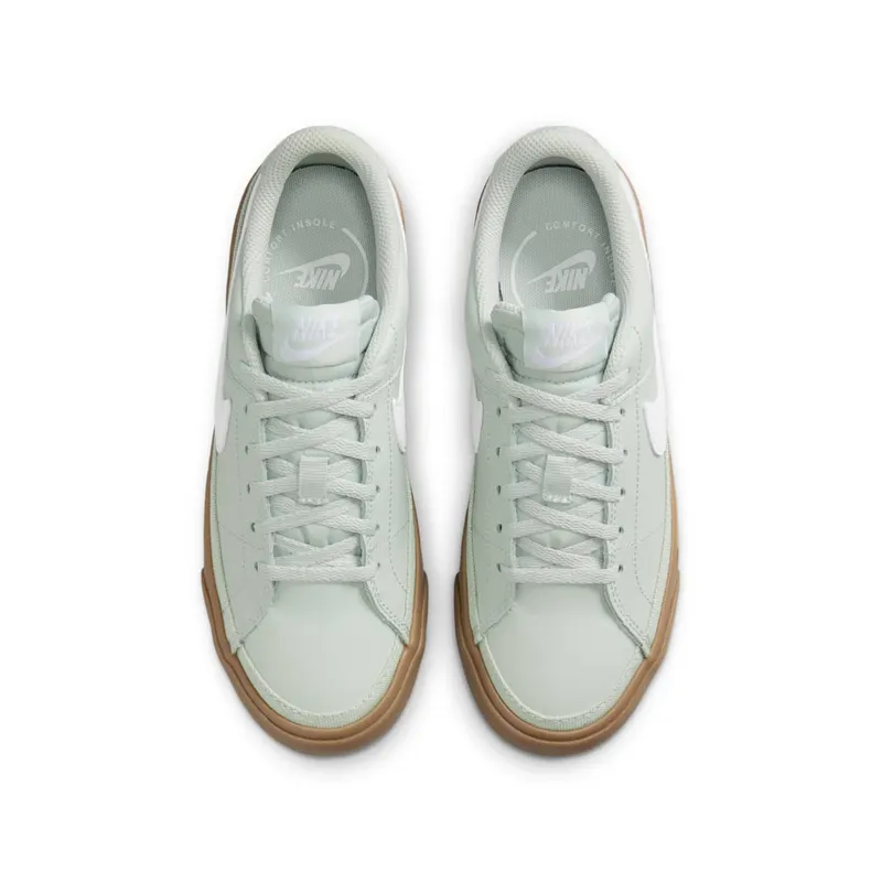Nike Court Legacy Light Silver Gum Dark Brown White (DA5380-006)