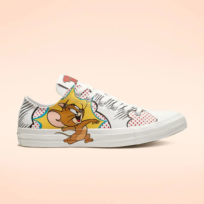 Converse Chuck Taylor All-Star Ox Tom and Jerry White/Multi-White (165732C)