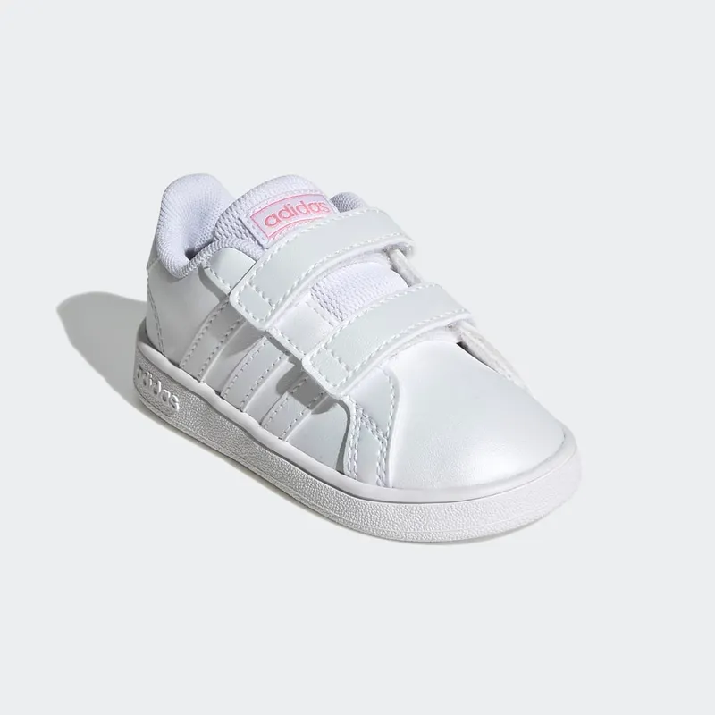 Adidas Grand Court Cloud White / Cloud White / Super Pop (GW4856)