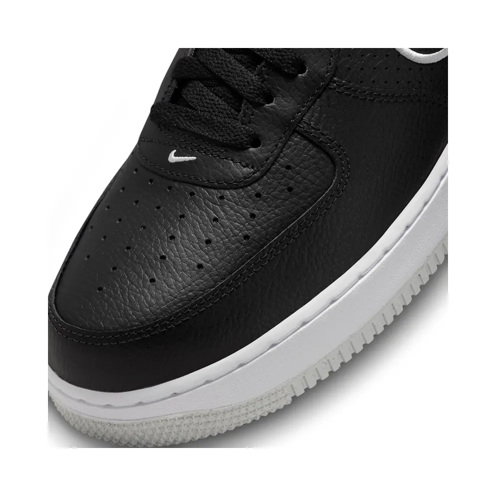 Nike Air Force 1 Low Embroidered Swoosh “Black / White / Photon Dust” (FJ4211-001)