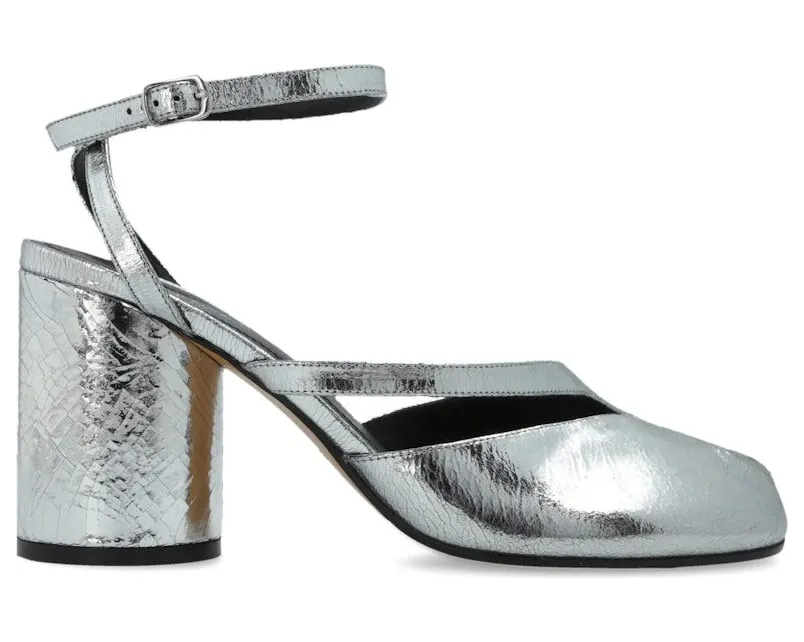 Maison Margiela H80 Tabi Sandal Pump Silver (S58WP0280 P5016 T9002)