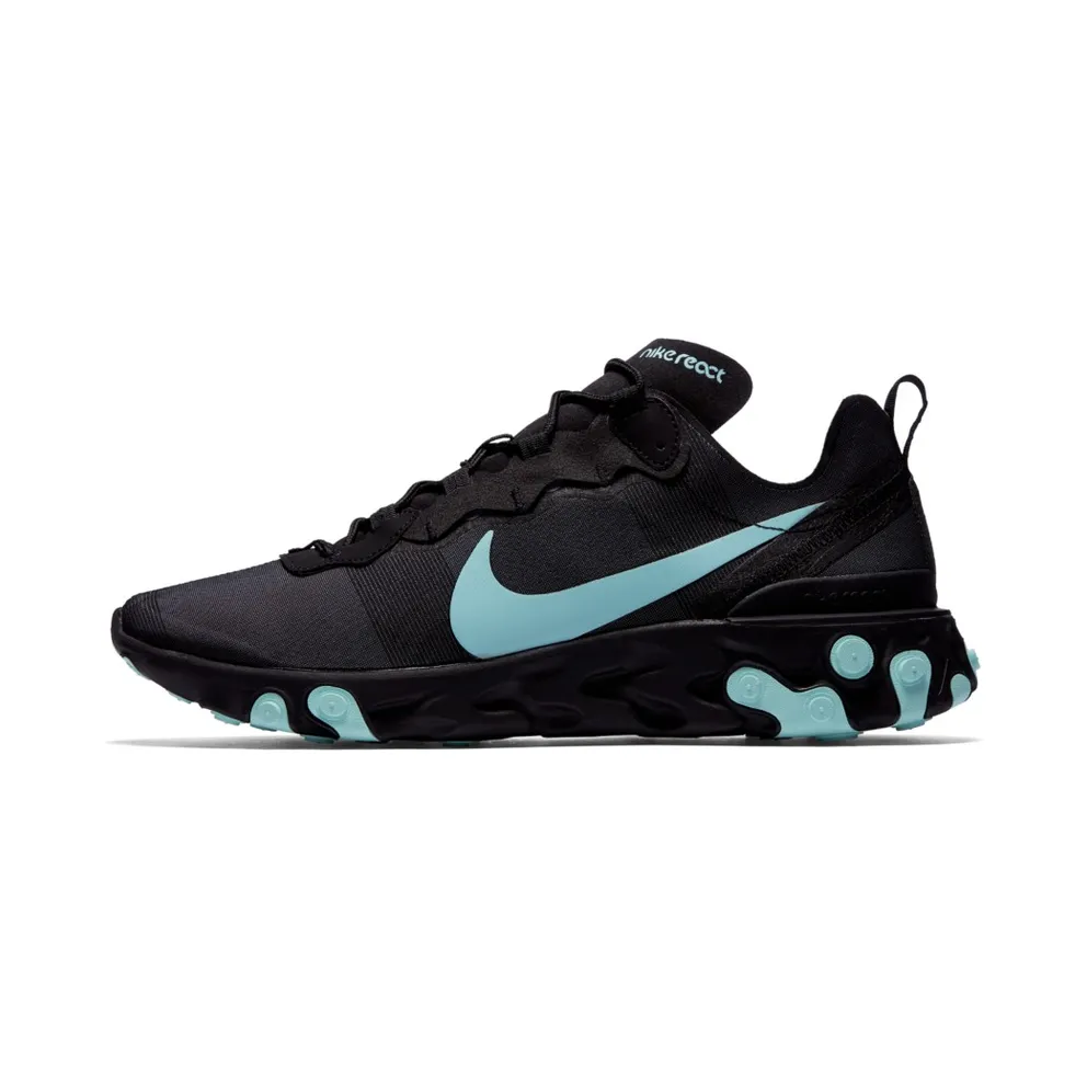 Nike React Element 55 Black Aurora Green Black/Aurora Green-Cool Grey (BQ6166-004)