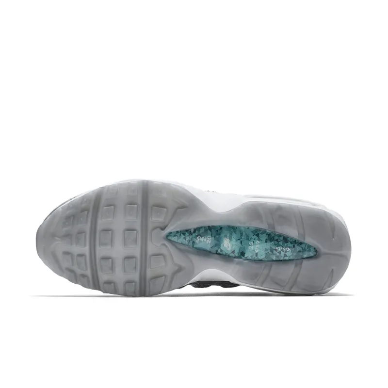 Nike Air Max 95 20th Anniversary Pure Platinum Pure Platinum/Metallic Silver-White (818721-001)
