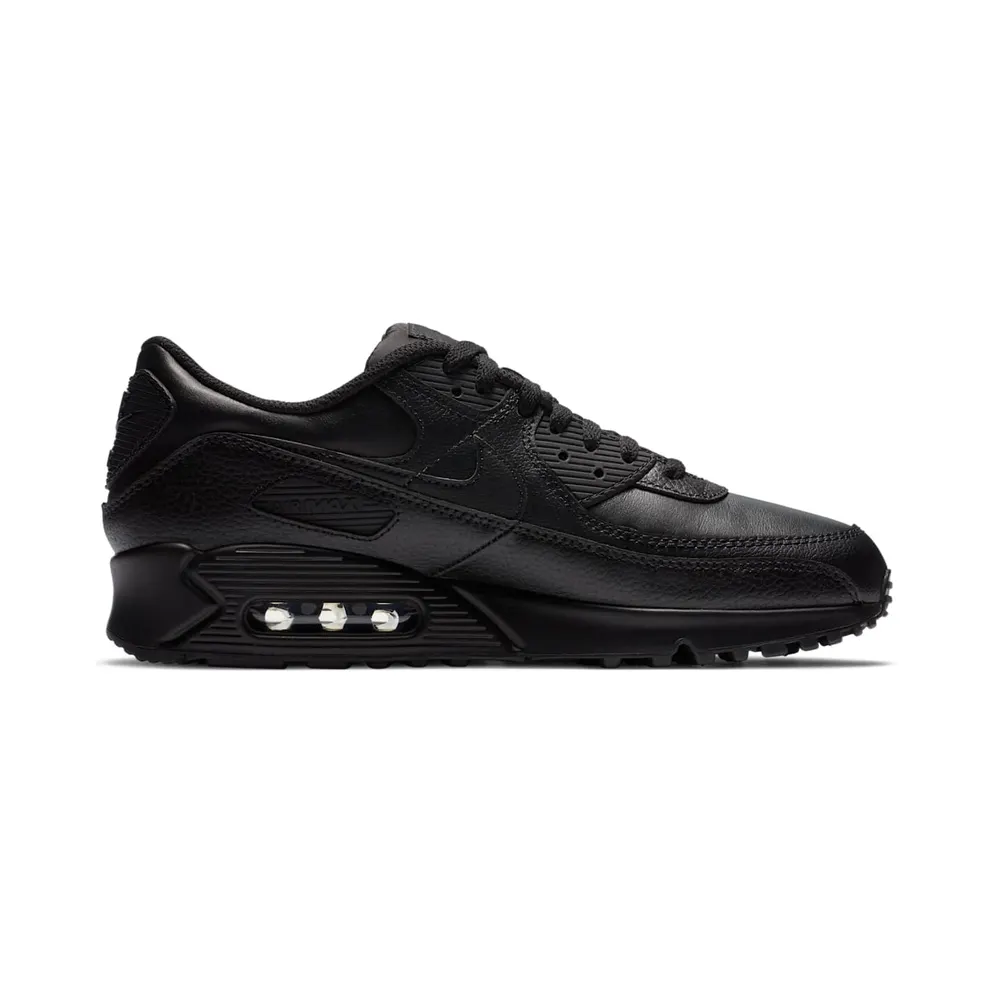 Nike Air Max 90 Leather Triple Black (2020) Black/Black-Black (CZ5594-001)