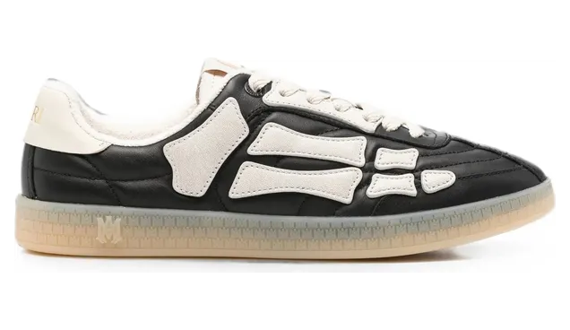 Amiri Pacific Bones Leather “Black/Neutrals” (AMSNSN1098 001)
