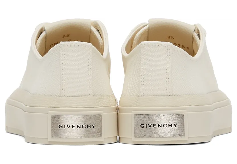 Givenchy Off-White Canvas City Sneakers (BE001NE144) (4)