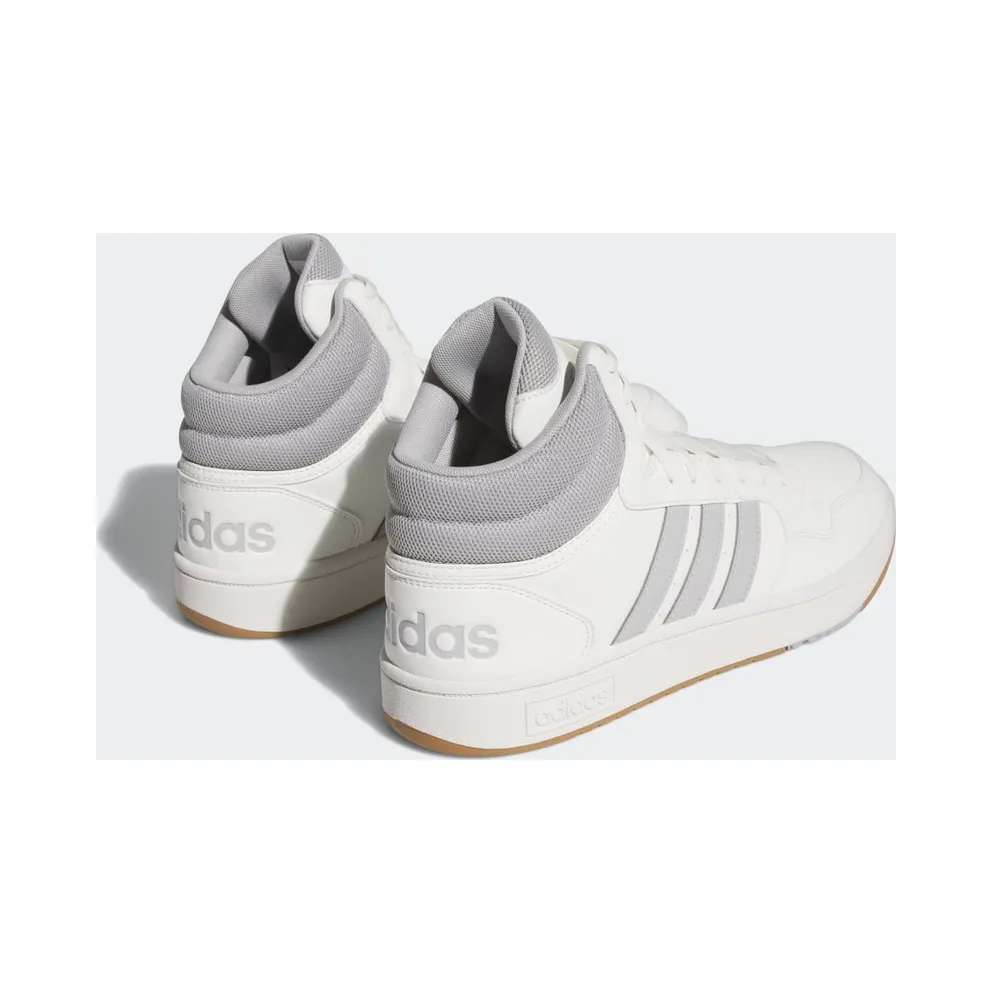 adidas Hoops 3.0 Mid Lifestyle Basketball Classic Vintage Core White / Grey Two / Gum (IG5568)
