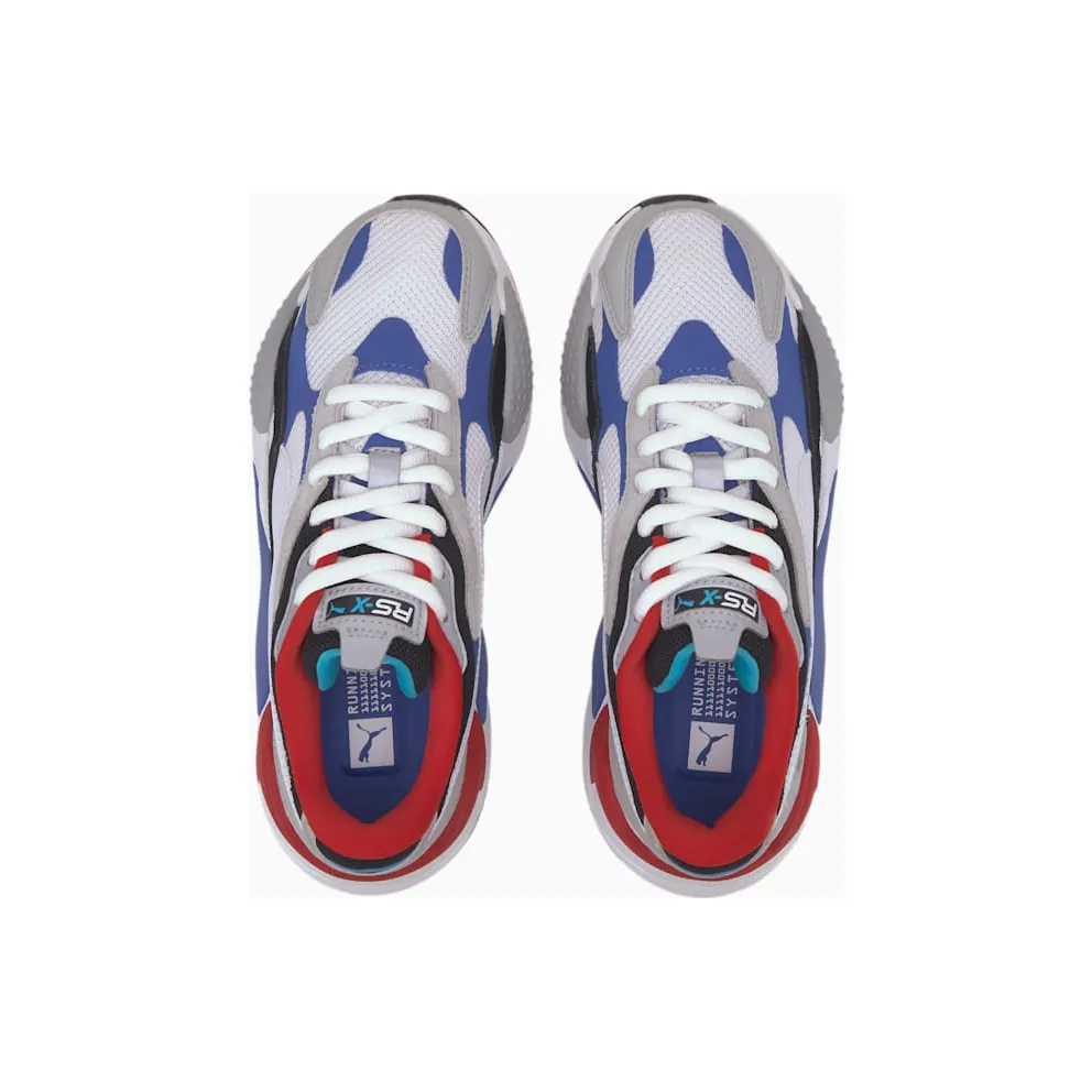 Puma RS-X 3 Puzzle White Blue Red (GS) Puma White/Dazzling Blue-High Rise (372357-05)
