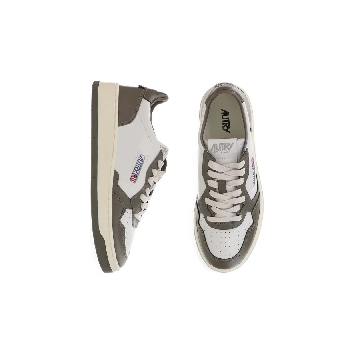 Autry Medalist Low-top “White/Brown” (AULM WB68) (3)