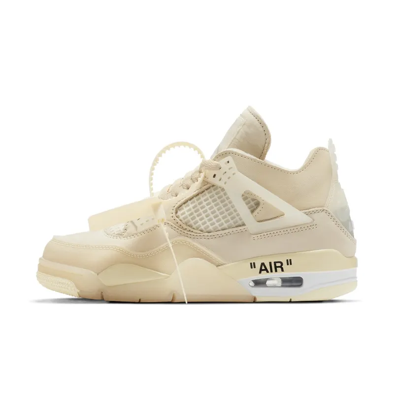 Jordan 4 Retro Off-White Sail (W) Sail/Muslin-White-Black (CV9388-100)