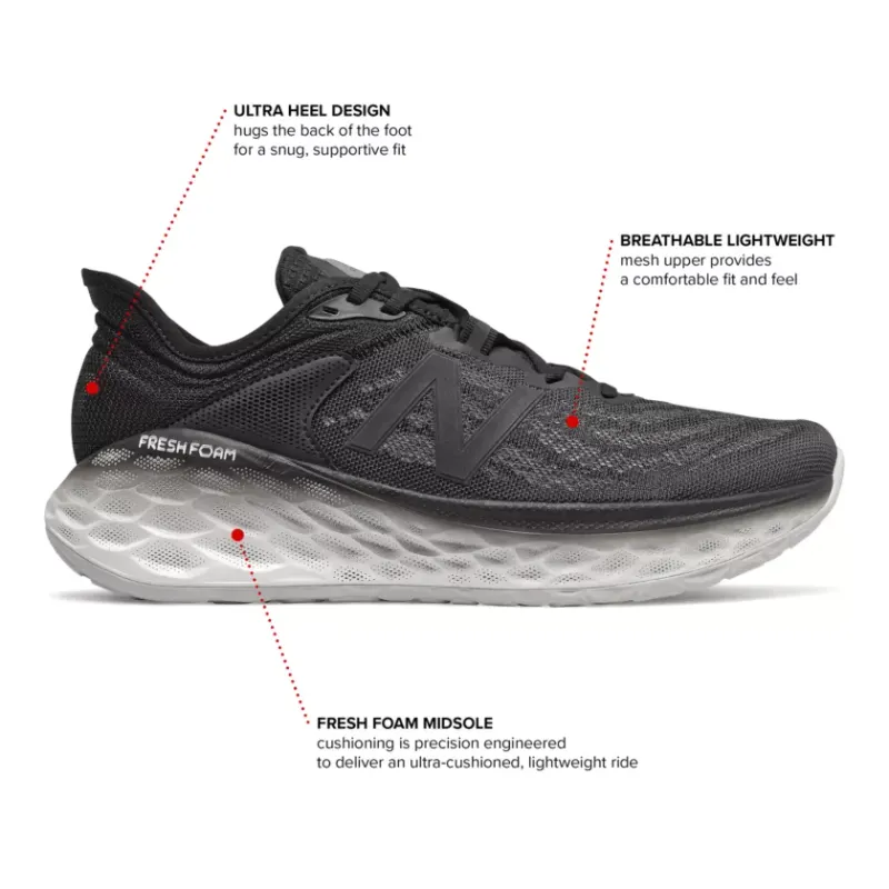 New Balance Fresh Foam More v2 Black/Grey (MMORBK2)