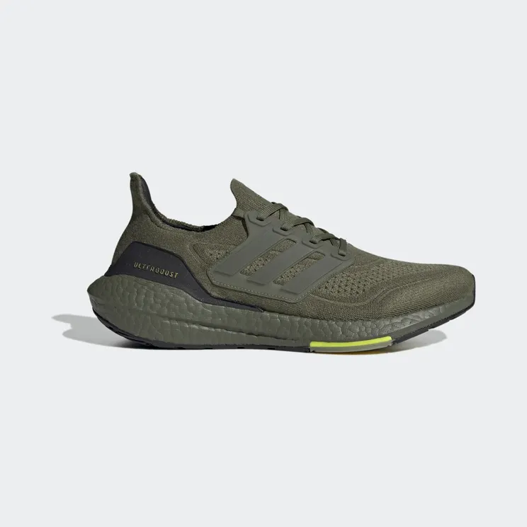 adidas Ultraboost 21 Focus Olive / Focus Olive / Acid Yellow (S23876)