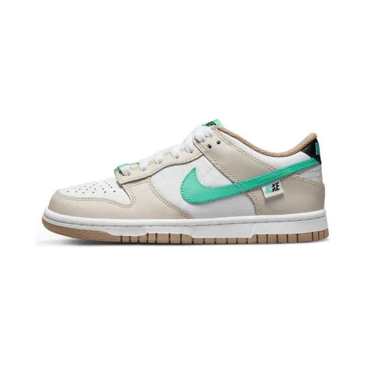 Nike Dunk Low Split Seam White Tan Mint “White / Light Orewood Brown / Light Menta” (DX6063-131)