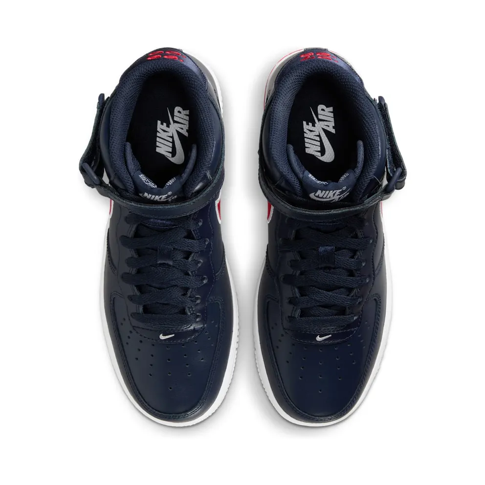 Nike Air Force 1 ’07 Mid Obsidian University Red White Wolf Grey (FJ0728-400)
