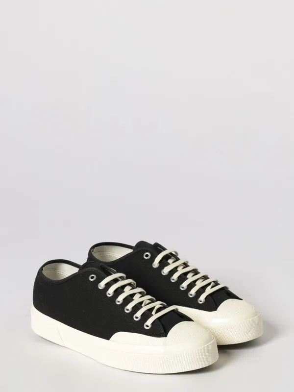 SUPERGA 2432 Works Cotton with Rubber Toe Cap and Sole Black (S51347WA0U)