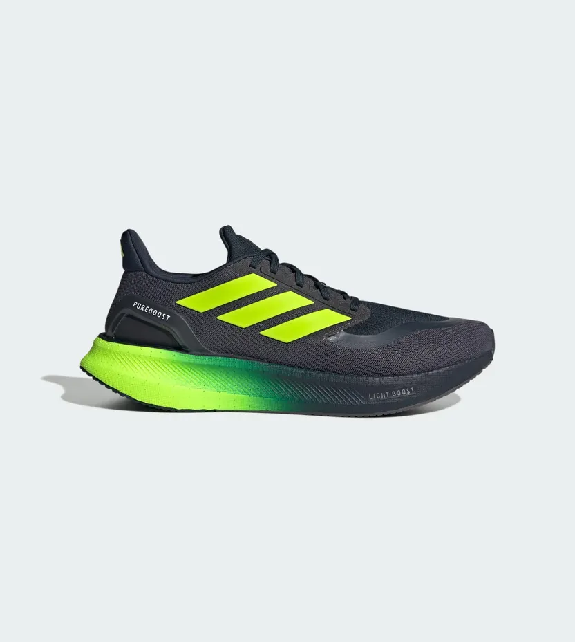 Adidas Pureboost 5 Hardloopschoenen Aurora Ink / Lucid Lemon / Grey Strata (JH6446)