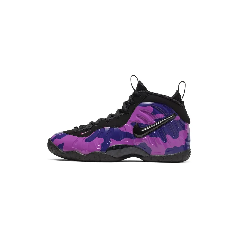 Nike Air Little Posite Pro Purple Camo (GS) Black/Court Purple-Hyper Violet (644792-012)