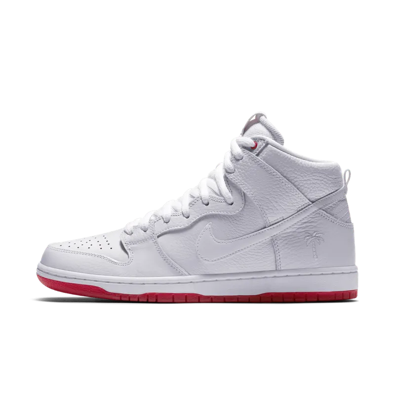 Nike SB Dunk High Kevin Bradley White/White-University Red (AH9613-116)