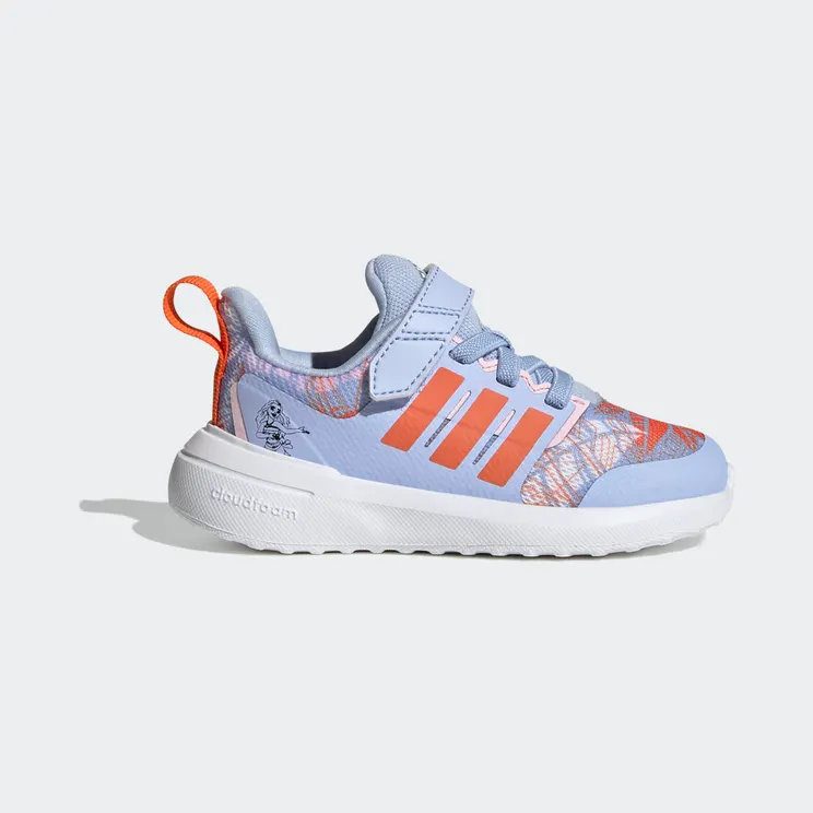 adidas x Disney FortaRun 2.0 Moana Cloudfoam met Elastische Veters en Klittenband Blue Dawn / Semi Impact Orange / Clear Pink (HP8998)