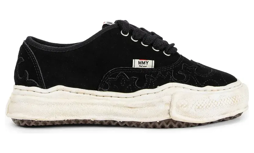 Maison MIHARA YASUHIRO Original Sole Western Sneakers aus Wildleder – Schwarz (A15FW734)