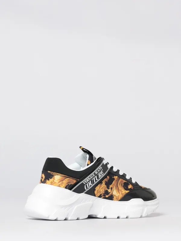 Versace Baroque Print Nylon Sneakers Black (80YA3SC2ZSD96G89) (2)