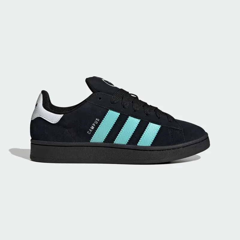 Adidas CAMPUS 00s Core Black / Flash Aqua / Cloud White (JS3204)