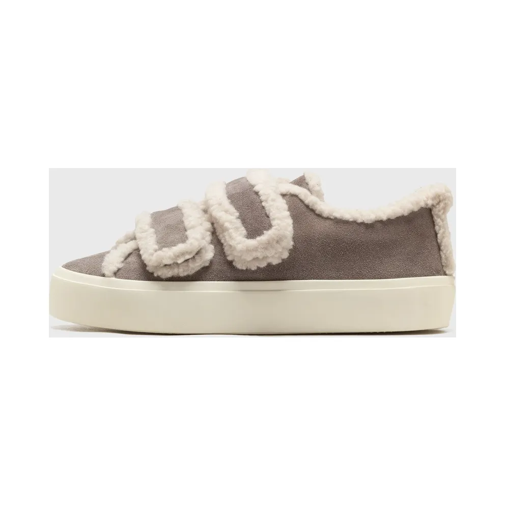 INUIKII SHEARLING LOW VELCRO Grey