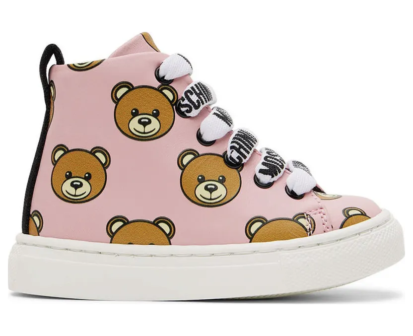 Moschino Baby Pink Teddy Print High (71684)