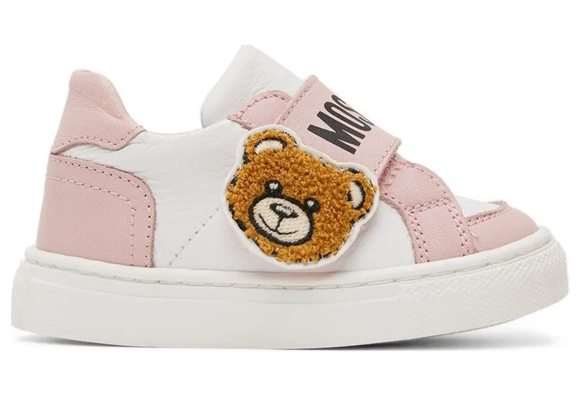 Moschino Baby White & Silver Teddy Velcro (71691)
