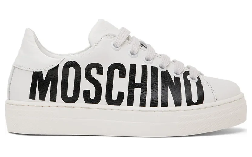 Moschino Kids White Leather (71765)
