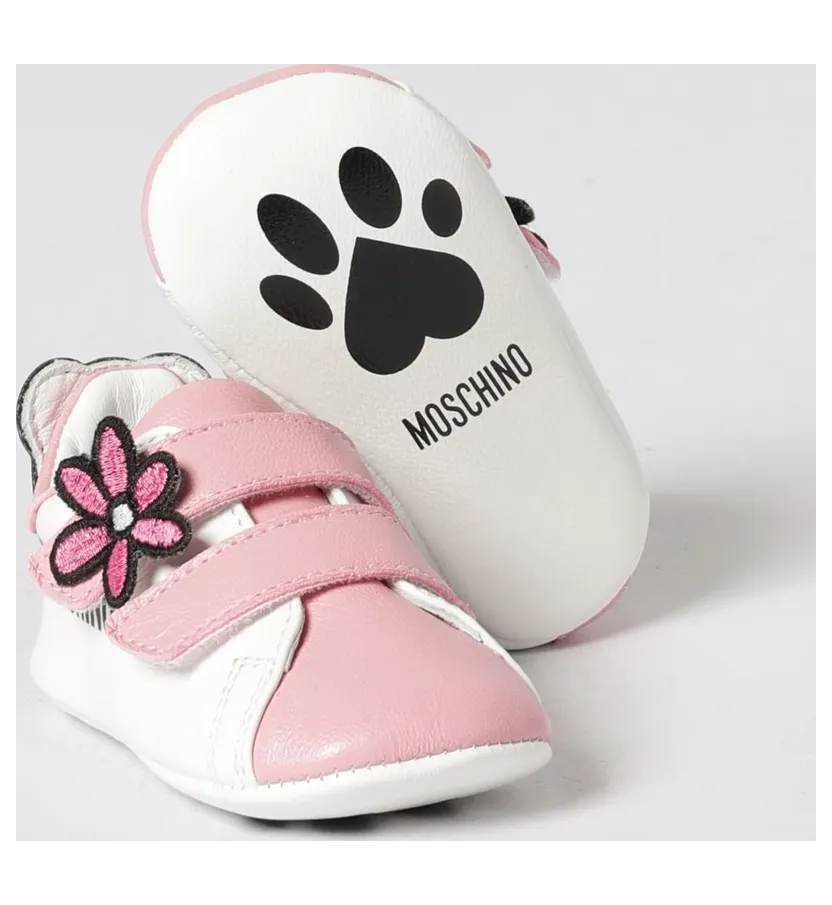 Moschino Leather with Applied Flower Pink (828971)